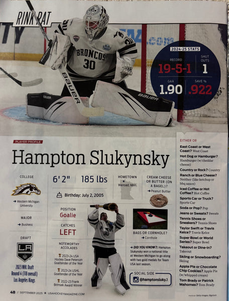 Hampton Slukynsky: From Warroad to the National Spotlight