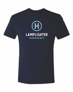 Lamplighter Hockey Navy T-Shirt w/ Logo in Blue